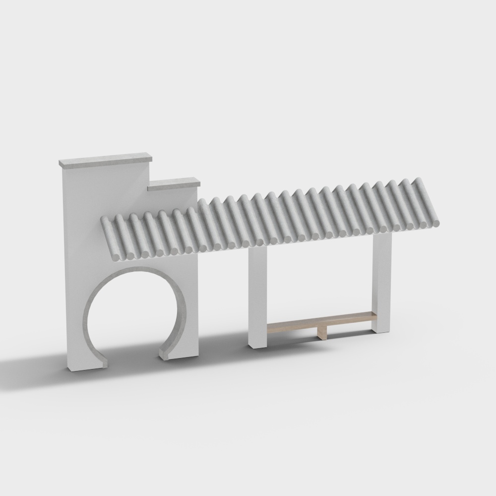 Parada de autobús en zona residencial