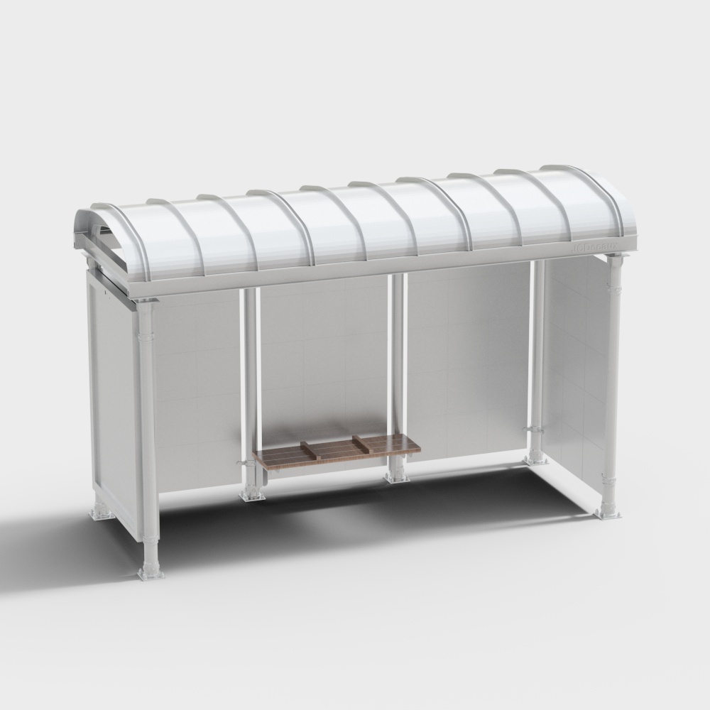 New Chinese style bus platform at railway station