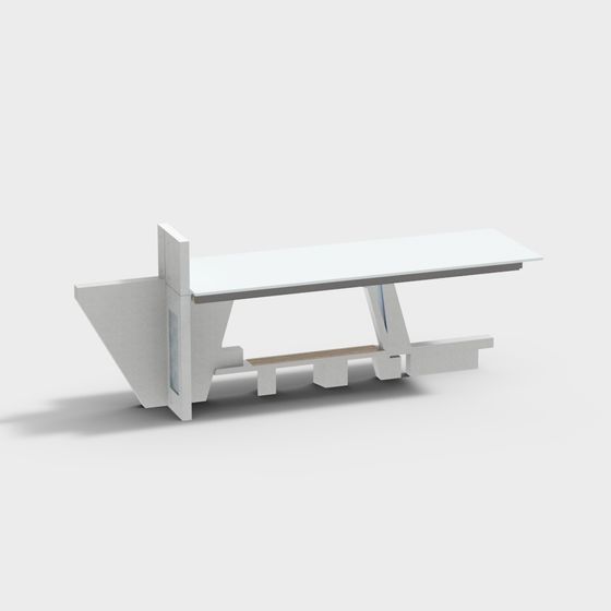 Urban Oasis Relaxation Table 3D model for Creative Spaces