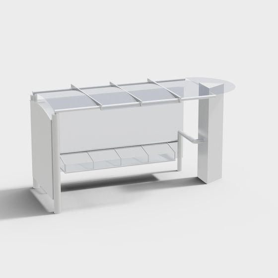 Minimalist Desk 3D model