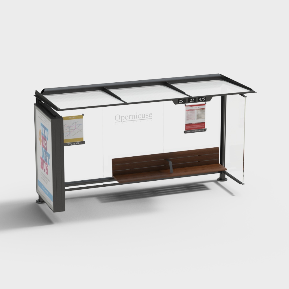 Railway station bus stop