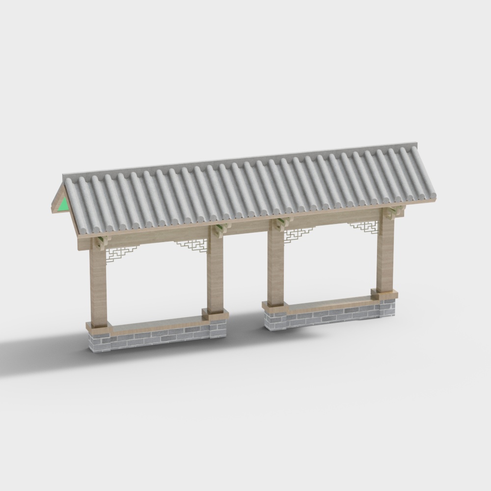 Elegant Traditional Chinese Pavilion 3D model