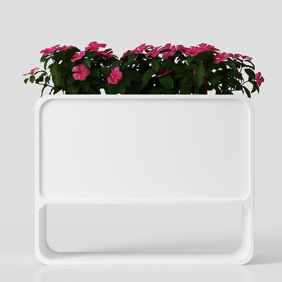 Elegant Minimalist Flower Pot 3D model