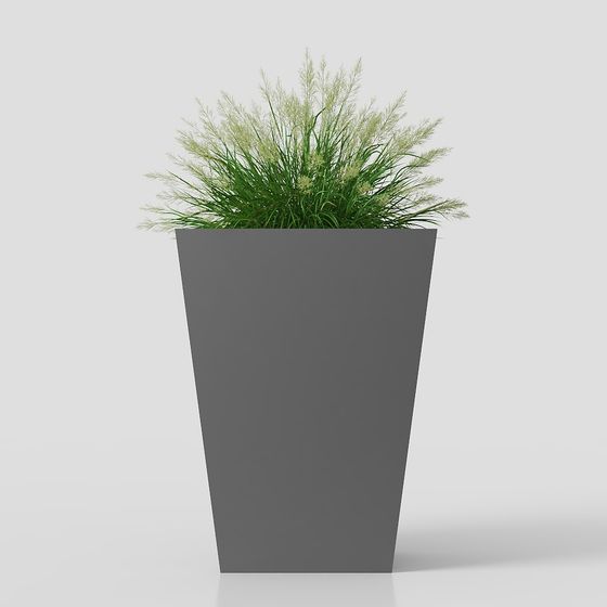 Modern Planter and Plant Combination 3D model