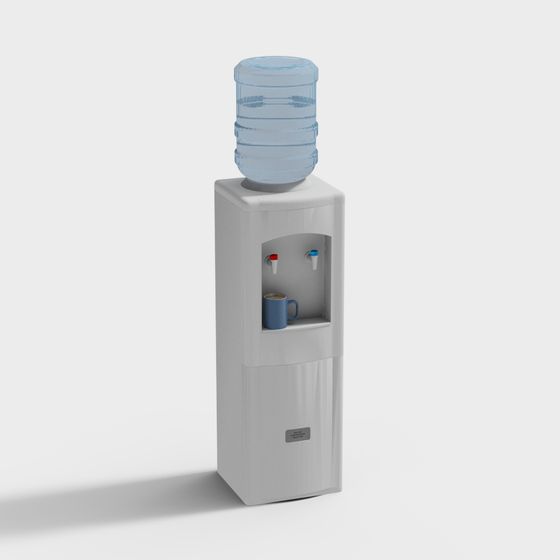 Stylish Water Dispenser 3D model for Modern Offices