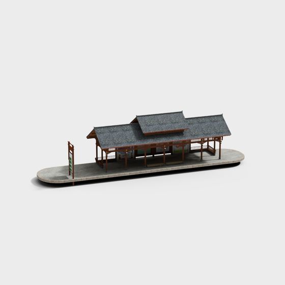 Traditional Eastern Architecture 3D model