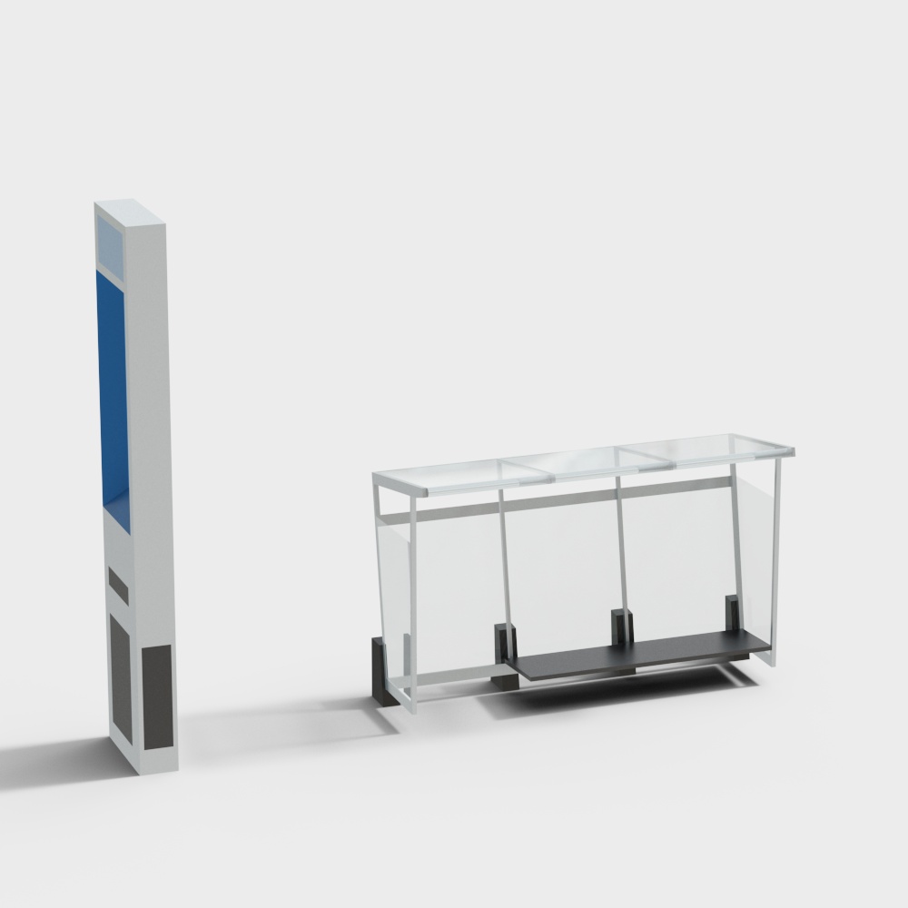 City Edge Low-Poly 3D Model