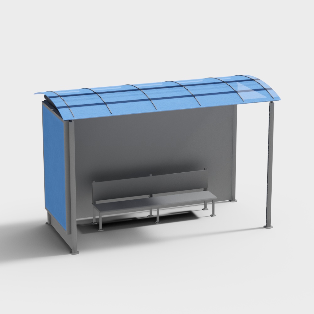 parada de autobús de la ciudad