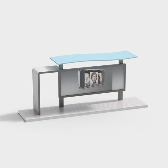 Smart Showcase 3D model for Modern Designs