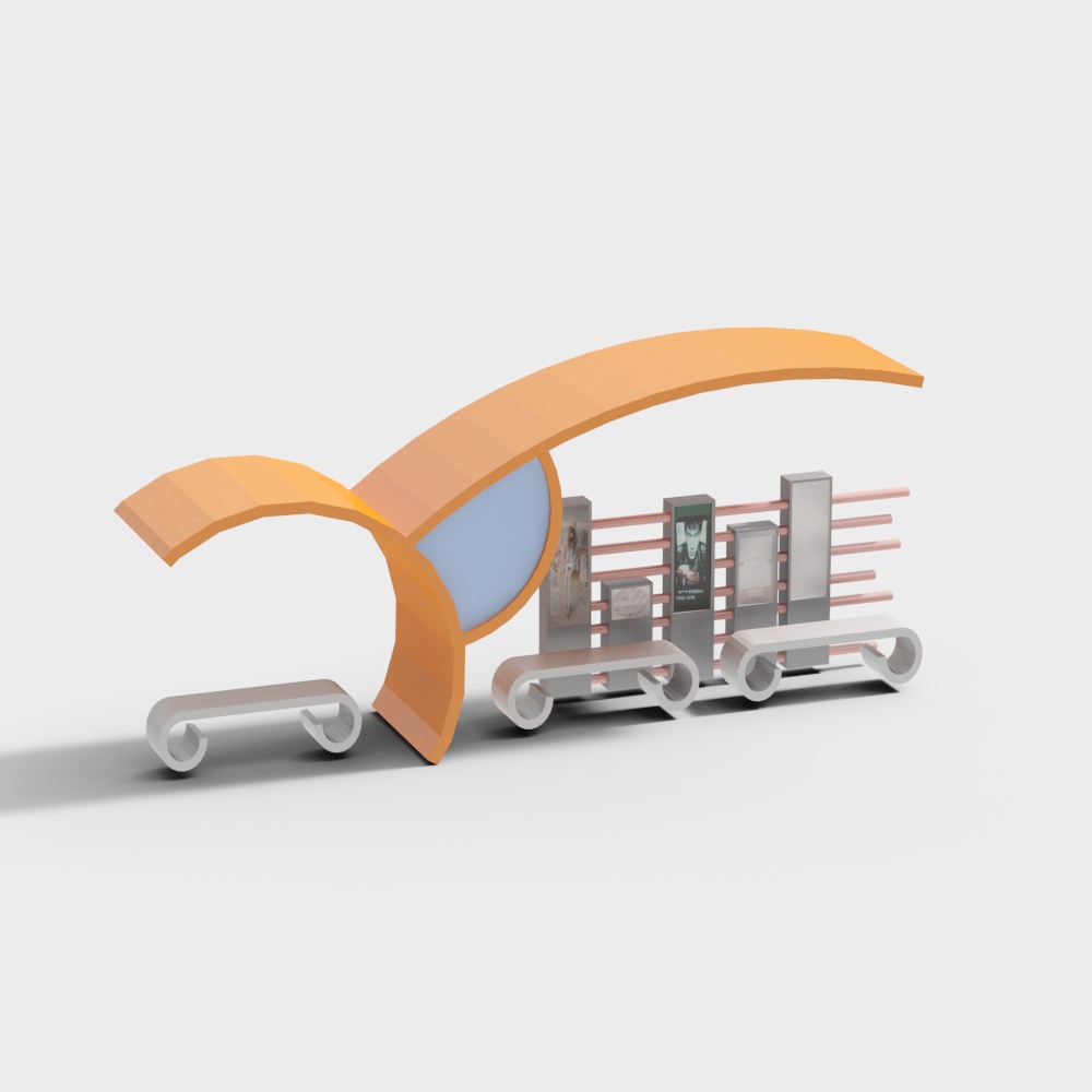 Futuristic Arc 3D model for Modern Design