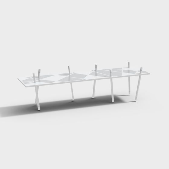 Minimalist Urban Bridge 3D model