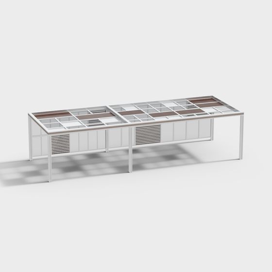Urban Window Display Cabinet 3D model