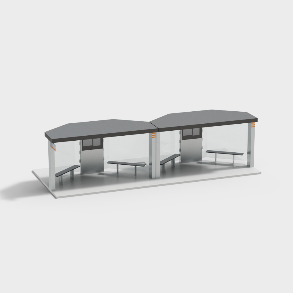 都市型中国のバス停