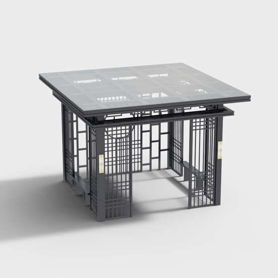 Low Poly Contemporary 3D Model with High Detail