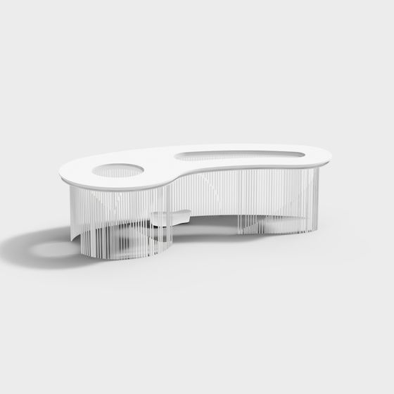 Stylish Bar Counter 3D model for Modern Spaces