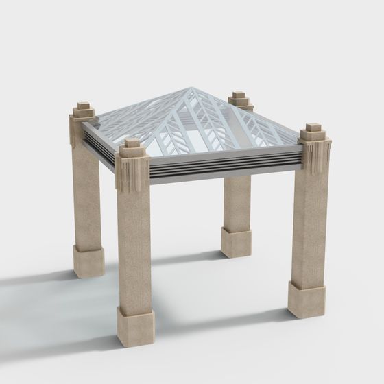 Urban Light 3D Model - Elegant Low-Poly Design