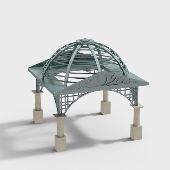 Stylish Pavilion 3D model for Tranquil Spaces