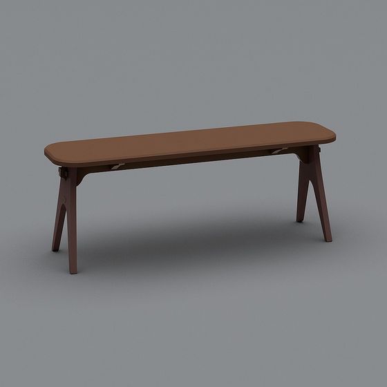 Stylish Urban Bench 3D model for Creative Projects