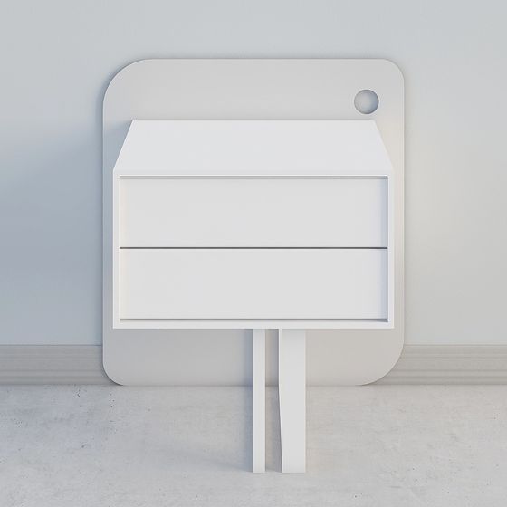 Modern Minimalist Nightstand 3D model