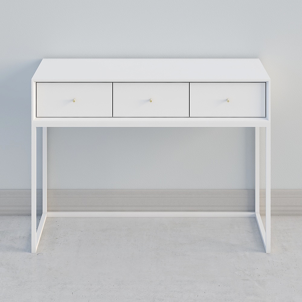 ナイミック ドレッシングテーブル マーベル+1100+ドレッサー+コンソール_ホワイト