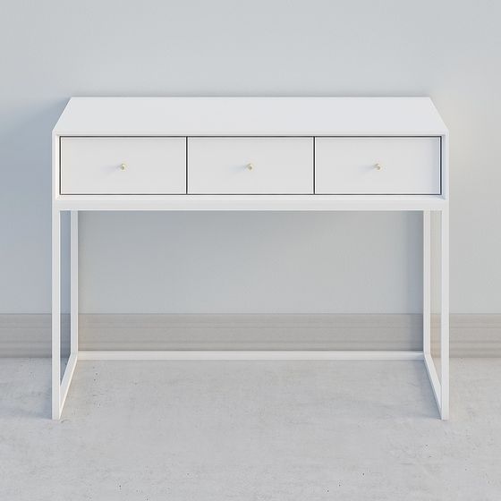 ナイミック ドレッシングテーブル マーベル+1100+ドレッサー+コンソール_ホワイト