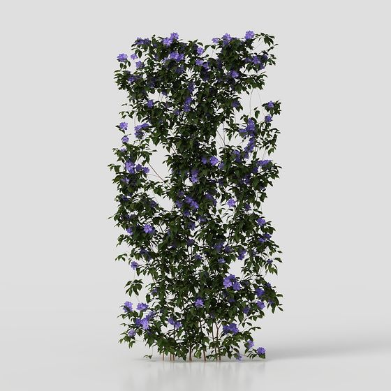 Purple Vine Archway 3D model