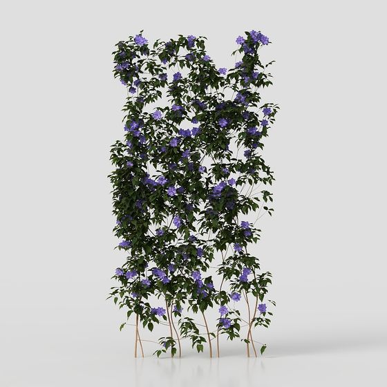 Vine Trellis 3D Model for Natural Aesthetics