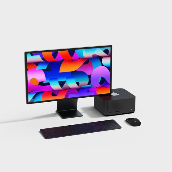 Apple Mini Display 3D model