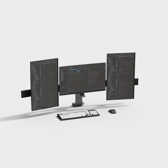 Code Desk 3D model for Creative Workspaces