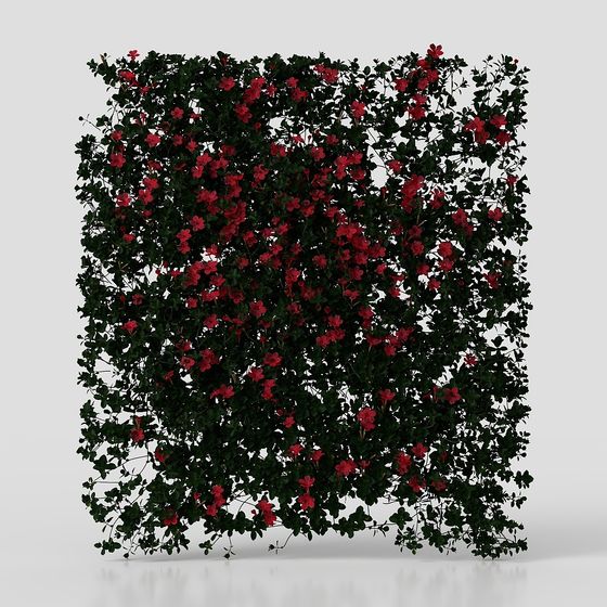 Floral Wall 3D model for Creative Projects