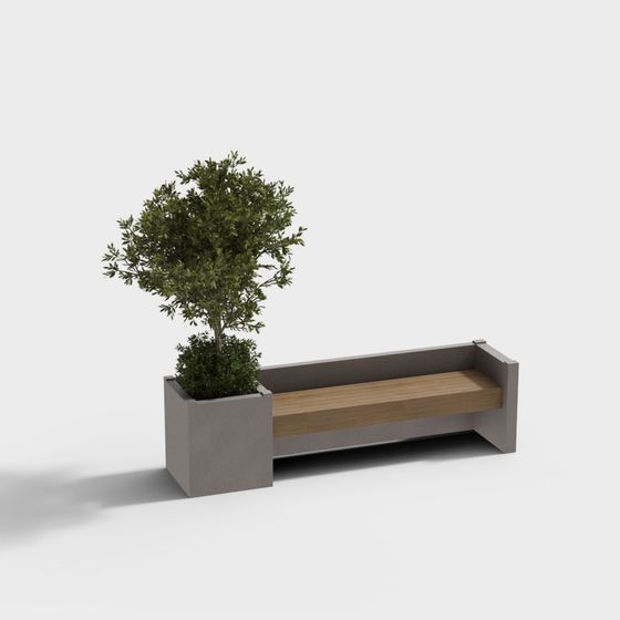 Urban Oasis Bench 3D model