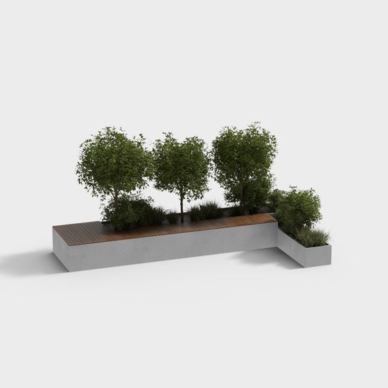 Urban Green Wall 3D model