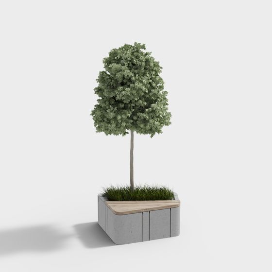 Lifelike 3D Model Tree for Urban Greenery