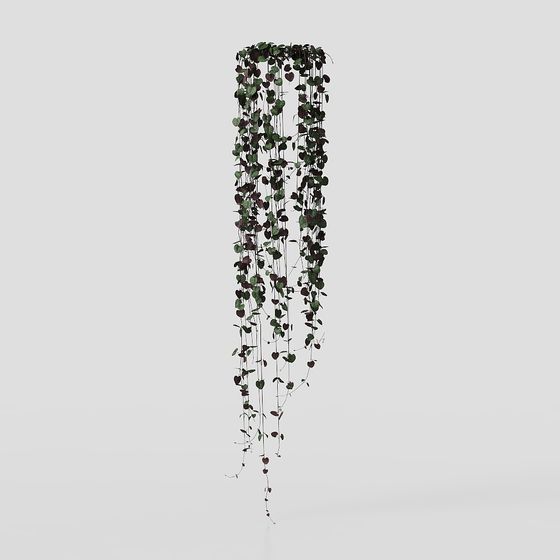 Vibrant 3D Hanging Plant Model