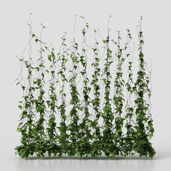 Vine Wall 3D Model - Nature Meets Modern Design