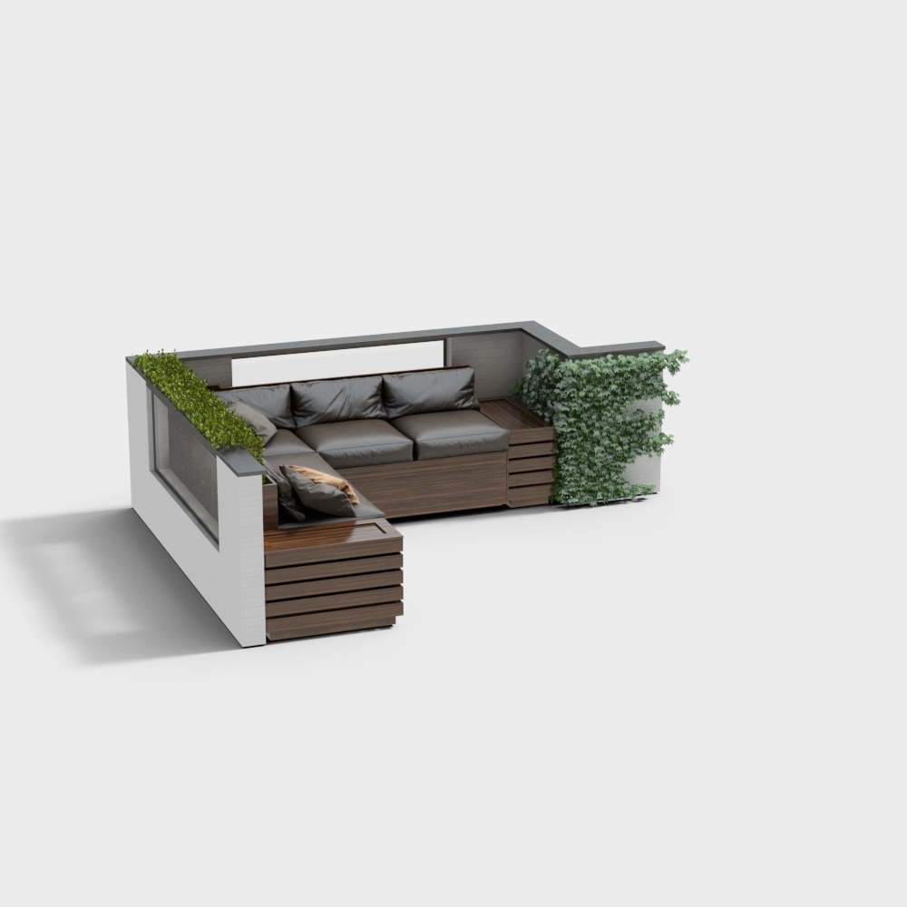 Tree pool flower pool seat