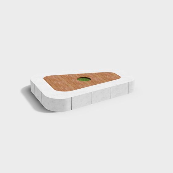 Urban Oasis Low-Poly 3D Model for Creative Projects