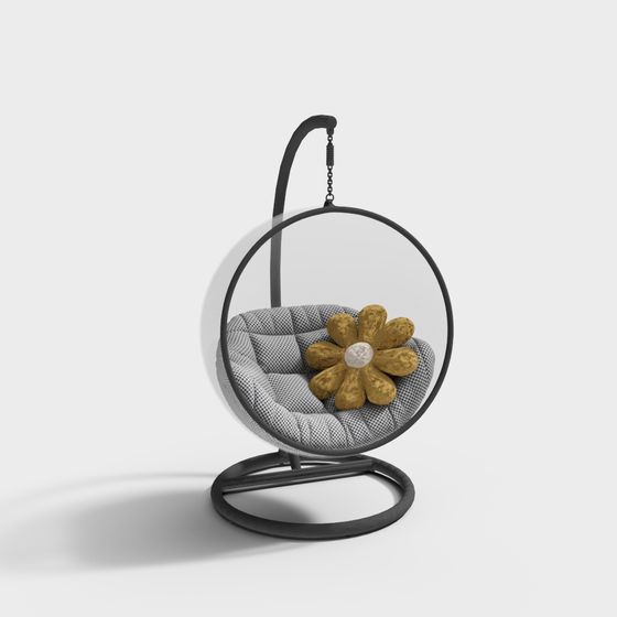 Stylish Hanging Chair 3D model for Modern Interiors