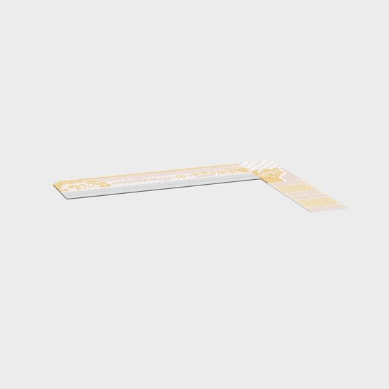 Stylish Low-Poly Architectural Ruler 3D model