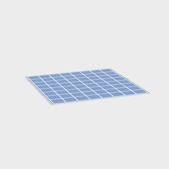 Low-Poly Solar Panel 3D Model