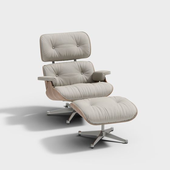Eames Lounge Chair and Ottoman 3D model