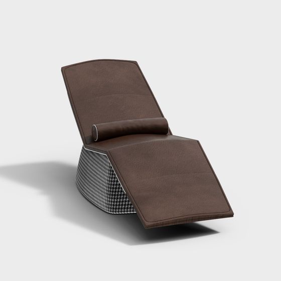 Elegant Low-Poly Lounge Chair 3D model