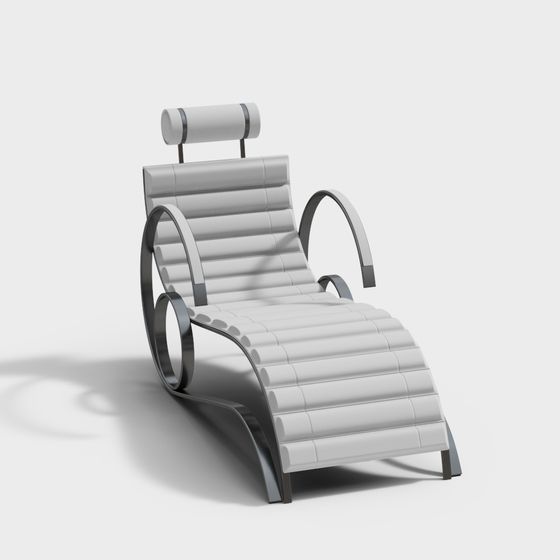 Futuristic Minimalist Lounge Chair 3D model
