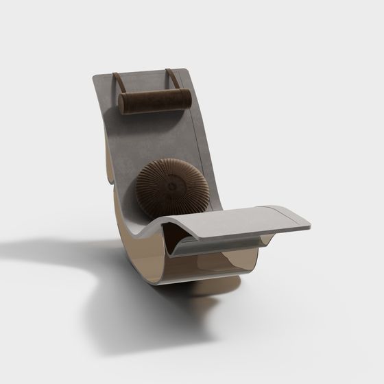 Minimalist Low-Poly Armchair 3D model