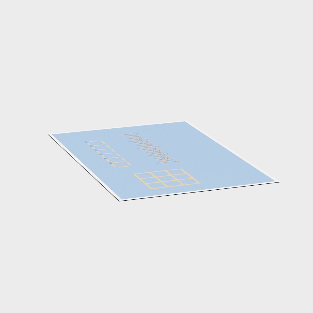 Sky Blue Futuristic House 3D model