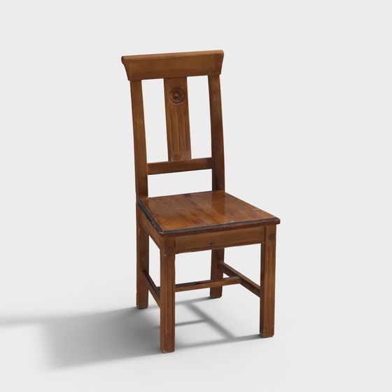 Classic Wooden Chair 3D model