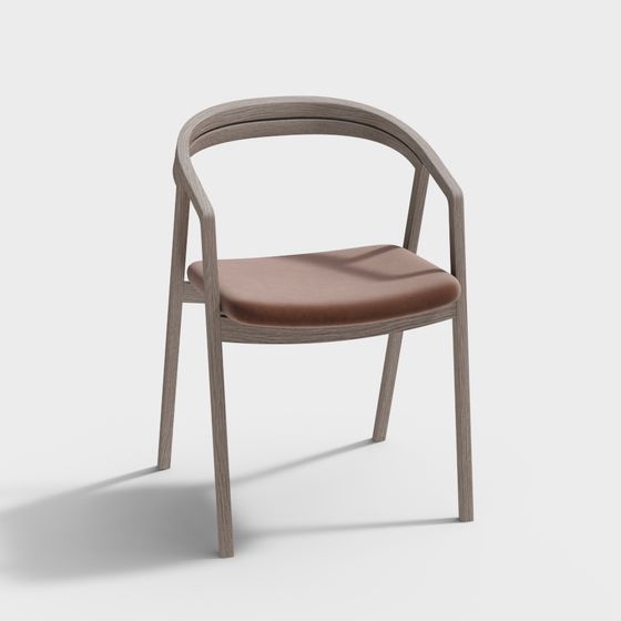 Elegant Low-Poly Chair 3D model for Modern Design