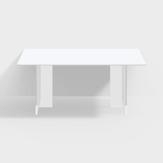 Minimalist Modern Dining Table 3D model