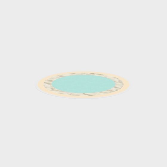 Elegant Circle Pool 3D Model