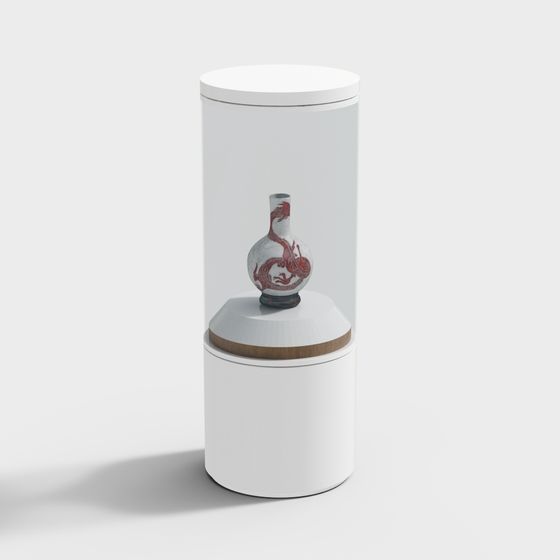 Oriental Dragon Vase Display Stand 3D model